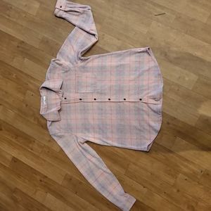 Plaid long sleeve top
